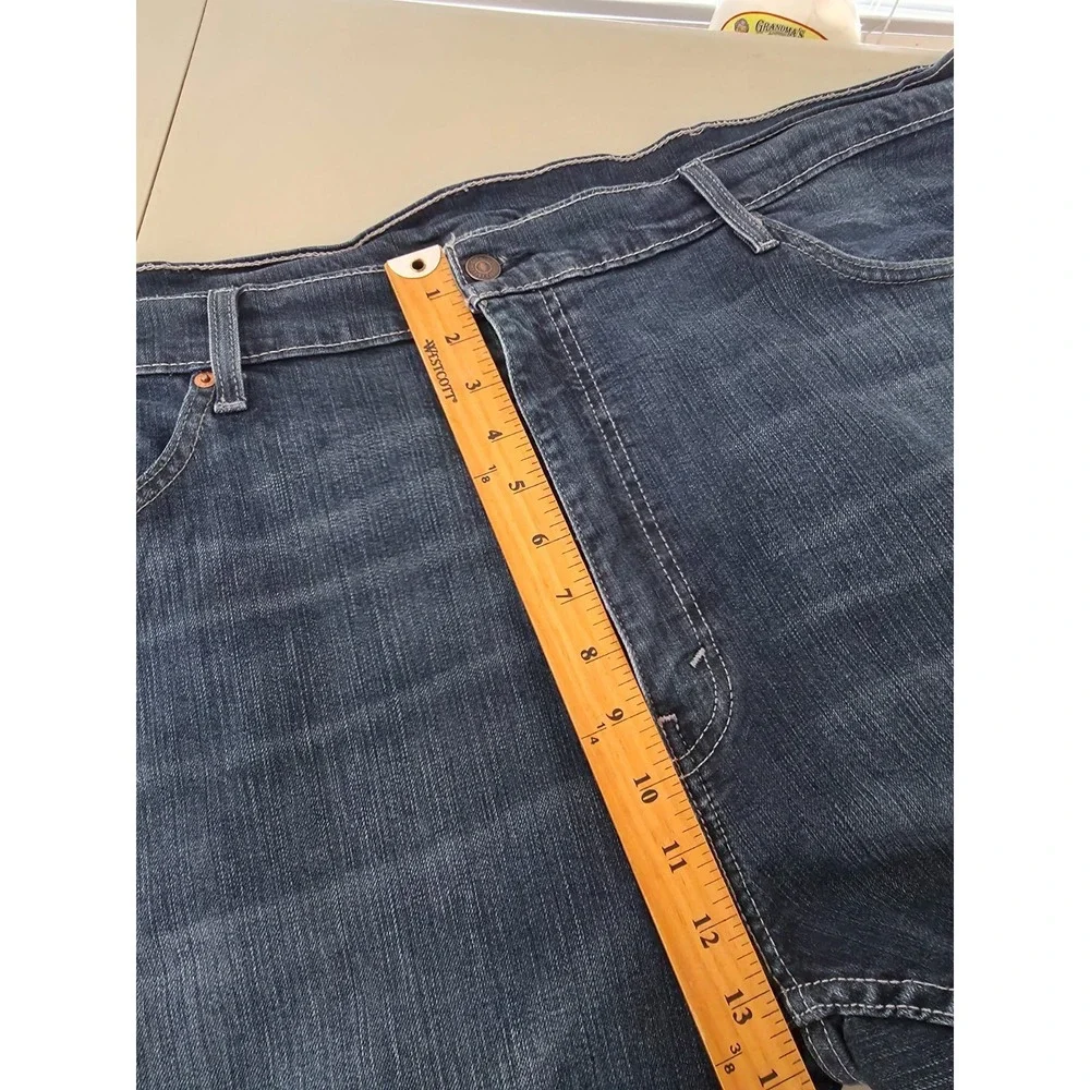 Levis 559‎ Jeans Mens 46 X 32 Blue Relaxed Fit Straight Whiskers Tag 44x32
